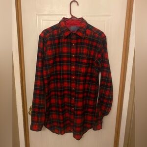 VTG Pendleton Wool Red Flannel Shirt